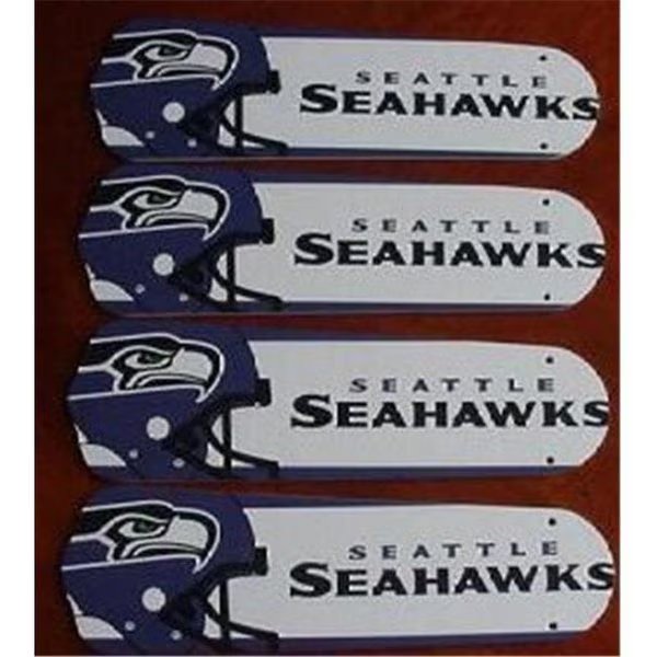 Ceiling Fan Designers 42SET-NFL-SEA NFL Seattle Seahawks Football 42 In. Ceiling Fan Blades OnlY, Ceiling Fan Designers, Mfr#: 42SET-NFL-SEA